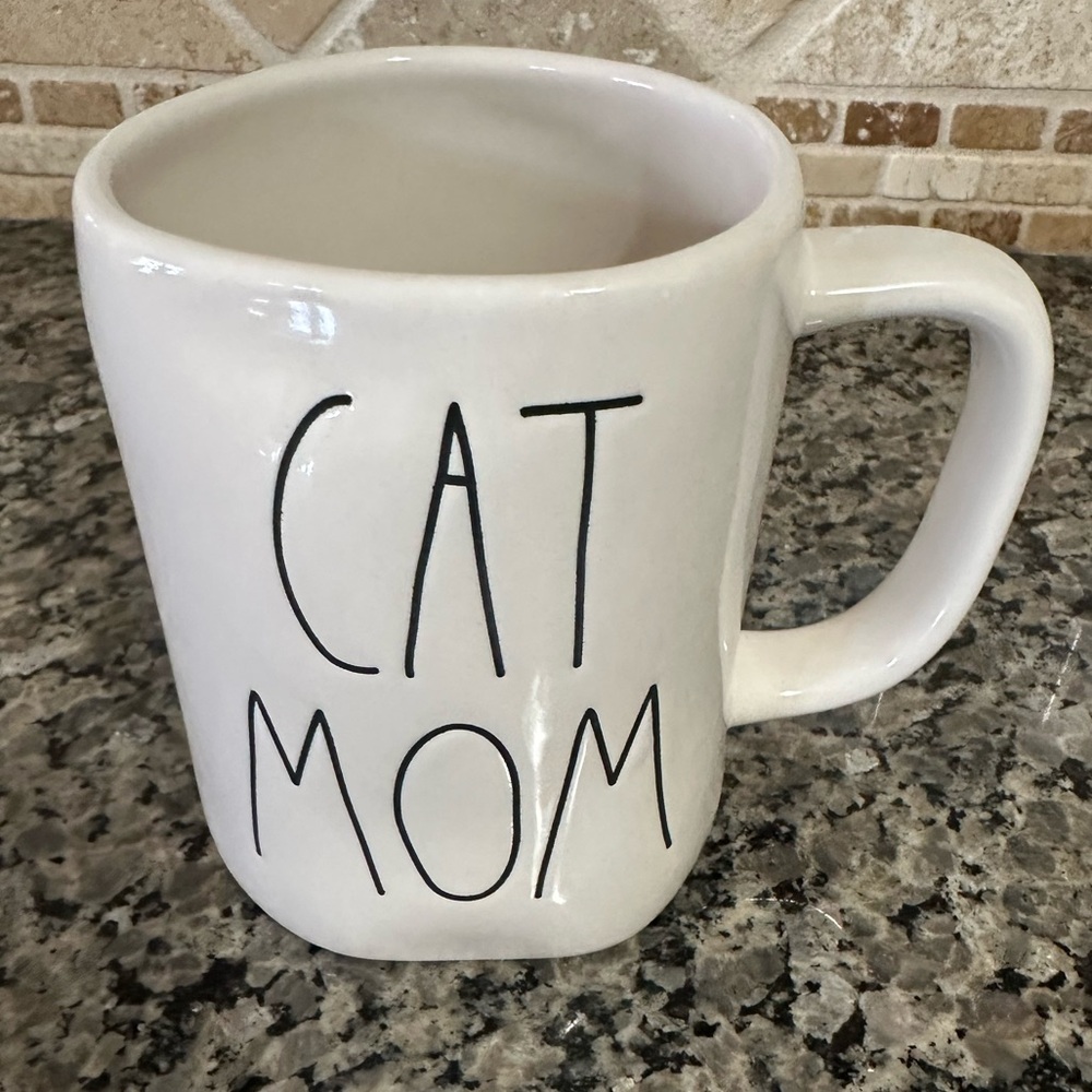 Rae Dunn "CAT MOM" Ceramic Mug